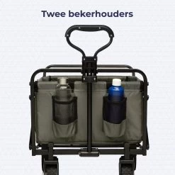 LifeGoods Bolderkar - Opvouwbaar - Draaibare Wielen - 2 Standen - 70KG Draagkracht - Groen -Buiten Kamperen 1200x1200 815