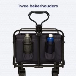 LifeGoods Bolderkar - Opvouwbaar - Draaibare Wielen - 2 Standen - 70KG Draagkracht - Zwart -Buiten Kamperen 1200x1200 853