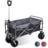 LifeGoods Bolderkar - Opvouwbaar - Tot 80KG - 94L - Wasbaar Polyester - 98x45cm - Zwart/Grijs -Buiten Kamperen 1200x1200 856