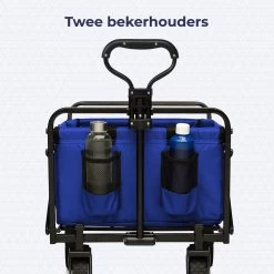 LifeGoods Bolderkar - Opvouwbaar - Draaibare Wielen - 2 Standen - 70KG Draagkracht - Blauw -Buiten Kamperen 1200x1200 880