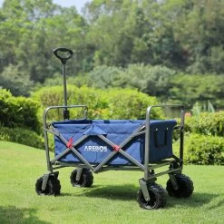 AREBOS Handkar | Transportwagen | Apparatuurwagen | Opvouwbaar | Blauw -Buiten Kamperen 1200x1200 889