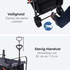 LifeGoods Bolderkar - Opvouwbaar - Tot 120KG - 103L - Extra Draagtas En Duwstang - Wasbaar Polyester - 98x45cm - Zwart/Grijs 22 LifeGoods Bolderkar - Opvouwbaar - Tot 120KG - 103L - Extra Draagtas En Duwstang - Wasbaar Polyester - 98x45cm - Zwart/Grijs -Buiten Kamperen 1200x1200 909
