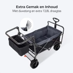 LifeGoods Bolderkar - Opvouwbaar - Tot 120KG - 103L - Extra Draagtas En Duwstang - Wasbaar Polyester - 98x45cm - Zwart/Grijs 23 LifeGoods Bolderkar - Opvouwbaar - Tot 120KG - 103L - Extra Draagtas En Duwstang - Wasbaar Polyester - 98x45cm - Zwart/Grijs -Buiten Kamperen 1200x1200 910