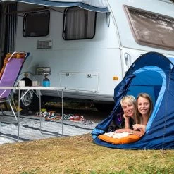 Relaxdays Campingtafel Inklapbaar - Aluminium Klaptafel - Vouwtafel Camping - Koffermodel -Buiten Kamperen 1200x1200 94