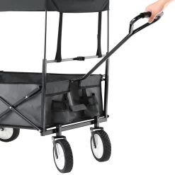 Monzana Bolderkar Opvouwbaar - 100 Liter - Met Afneembaar Dak Grijs -Buiten Kamperen 1200x1200 956