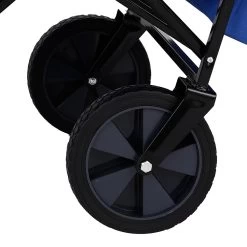 AREBOS Handwagen Vouwbare Dak Handwagen Vouwbare Trolley Uitrustingswagen Blauw -Buiten Kamperen 1200x1200 965
