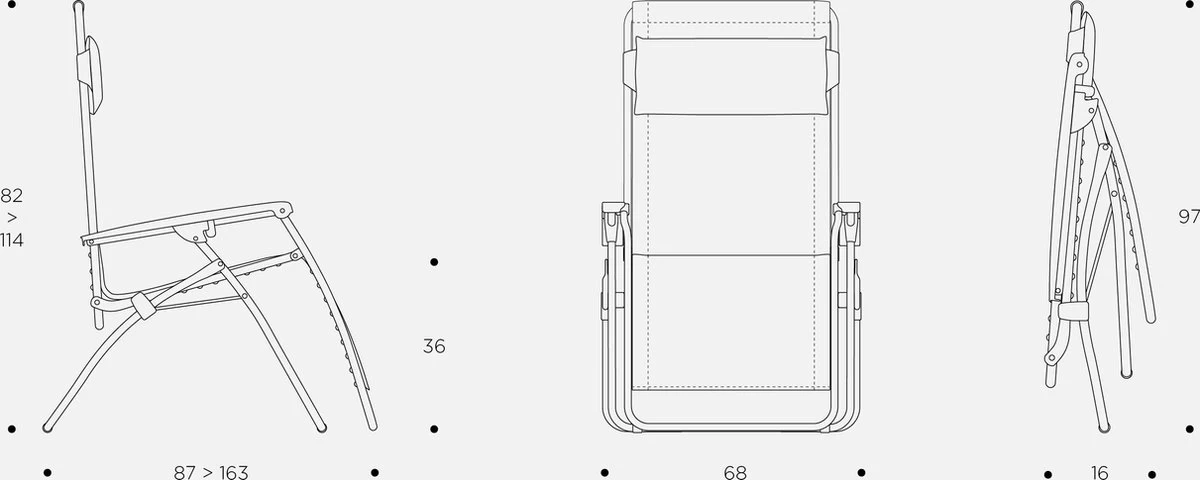 LAFUMA R Clip - Relaxstoel - Verstelbaar - Inklapbaar - Zero Gravity - Color Block - Moss 10 LAFUMA R Clip - Relaxstoel - Verstelbaar - Inklapbaar - Zero Gravity - Color Block - Moss - Afbeelding 8