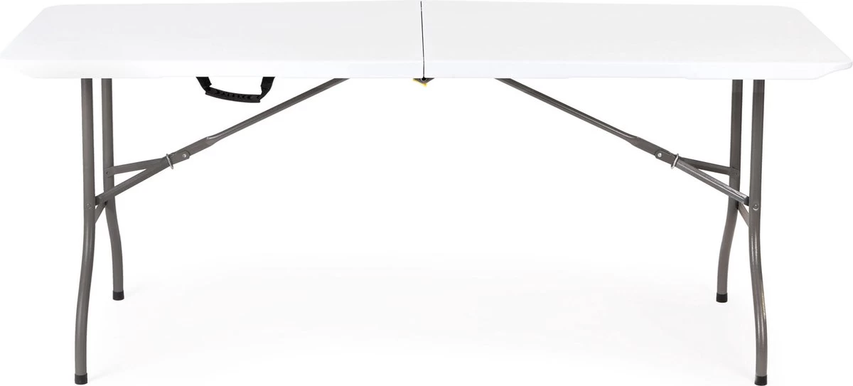Inklapbare Tafel - Opklaptafel - 180x70x73,5 Cm - Wit 5 Inklapbare Tafel - Opklaptafel - 180x70x73,5 Cm - Wit - Afbeelding 3
