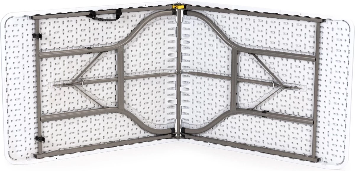 Inklapbare Tafel - Opklaptafel - 180x70x73,5 Cm - Wit 6 Inklapbare Tafel - Opklaptafel - 180x70x73,5 Cm - Wit - Afbeelding 4