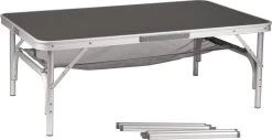 Bo-Camp Campingtafel - 100x60x70 - Grijs -Buiten Kamperen 1200x619