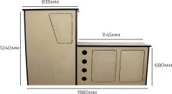 Camper Keuken MDF - Linkerkant EU - Inclusief Kledingstang + Wijnrek - Onbewerkt - Inbouw Kasten Inrichting Kampeerauto Caravan 24 Camper Keuken MDF - Linkerkant EU - Inclusief Kledingstang + Wijnrek - Onbewerkt - Inbouw Kasten Inrichting Kampeerauto Caravan -Buiten Kamperen 1200x663