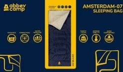 Abbey Camp Slaapzak Amsterdam-07 - Dekenmodel - 210 X 85 Cm - Kobalt -Buiten Kamperen 1200x711 5