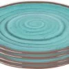 Bo-Camp Ontbijtbord - Halo - 100% Melamine - 4 Stuks - Aqua -Buiten Kamperen 1200x713 1