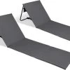 Set Van 2 Strandmatten Met Verstelbare Rugleuning - Gevuld Met Comfortschuim, Ultralicht En Opvouwbaar Om Ruimte Te Besparen – Grijs 2 Set Van 2 Strandmatten Met Verstelbare Rugleuning - Gevuld Met Comfortschuim, Ultralicht En Opvouwbaar Om Ruimte Te Besparen – Grijs -Buiten Kamperen 1200x718 2