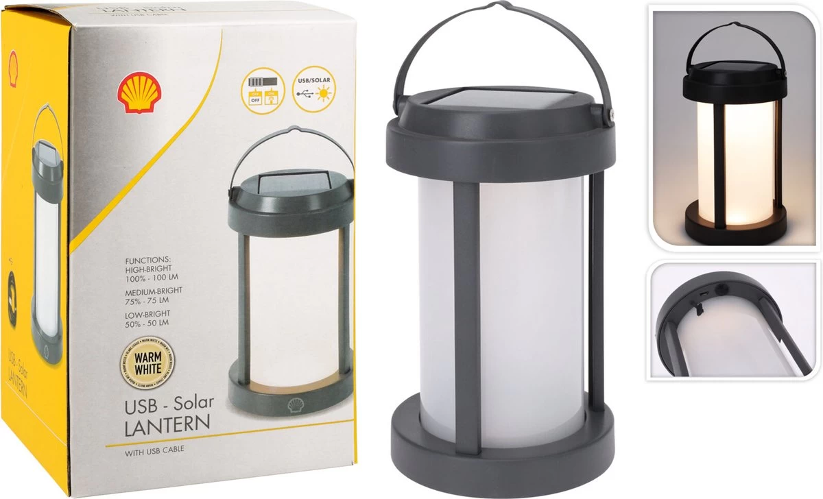 Shell Solar Campinglamp - Oplaadbaar LED - 100 Lumen - IP64 Waterdicht - Draagbare Kampeerlamp - Tentlamp - Acculamp - Traploos Dimbare Lamp 3 Shell Solar Campinglamp - Oplaadbaar LED - 100 Lumen - IP64 Waterdicht - Draagbare Kampeerlamp - Tentlamp - Acculamp - Traploos Dimbare Lamp