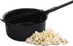 Buiten Kamperen 17 3BMT Popcorn Pan Voor Kampvuur - Met Popcorn Mais - Ook Voor BBQ