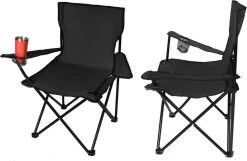 Campingstoel Vouwstoel Visstoel - Zwart - Draaggewicht 100kg 8 Campingstoel Vouwstoel Visstoel - Zwart - Draaggewicht 100kg -Buiten Kamperen 1200x783