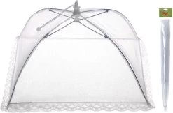 Merkloos Opvouwbaar Vliegennetje / Vliegenkapje 45 X 45 Cm - Hoogte 20 Cm -Buiten Kamperen 1200x787 1