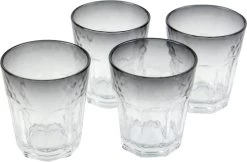 Bo-Camp Limonade Glas - Campingglas - Smoke - 4 Stuks - 200 Ml