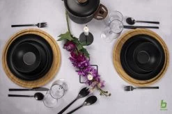 Bo-Camp Industrial - Servies - Orville - Campingbord - 16-delig - Mat Zwart -Buiten Kamperen 1200x799 64