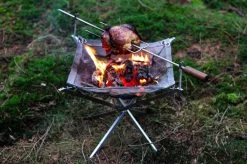 Firekorf + Grill + Spit : Opvouwbare Vuurkorf / Vuurschaal Met Rooster En Spit - Draagbare BBQ - Opbergtas - Kampeer Grill - Kookset -Buiten Kamperen 1200x799 77