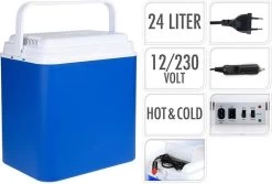 Excellent Cool Solutions - Draagbare Koelbox - Met Verwarm Functie - Blauw/wit - 24 Liter - 12V & 230V -Buiten Kamperen 1200x811 2
