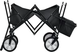 Rijoka Opvouwbare Bolderkar/Bolderwagen | Met Dakje En Draagtas | Zwart -Buiten Kamperen 1200x811 3