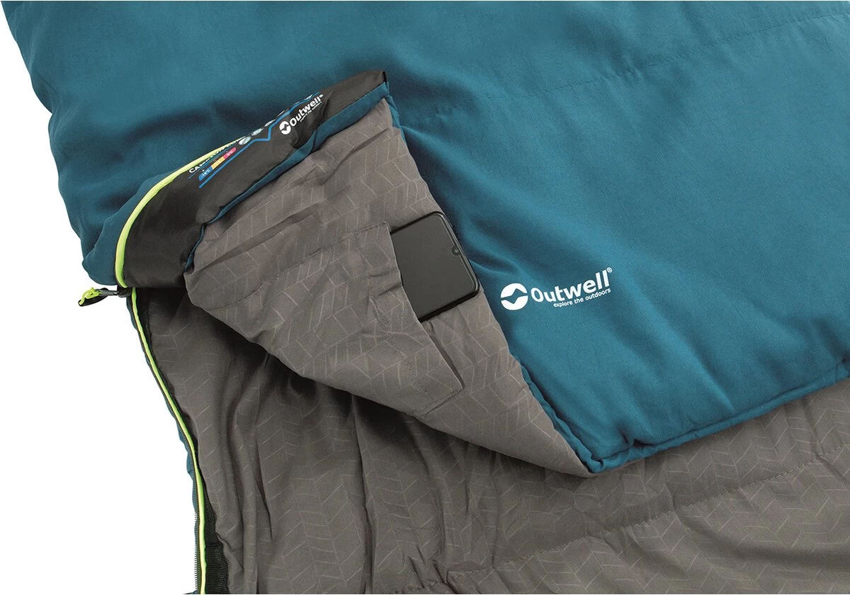 Outwell Slaapzak Campion Lux Blauw 12 Outwell Slaapzak Campion Lux Blauw - Afbeelding 10