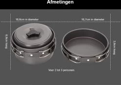 Hikr® Camping Pannenset - Complete 22-delige Kookset - Lichtgewicht - Kookgerei Servies - Outdoor - BPA-vrij - Keukengerei Set -Buiten Kamperen 1200x848 2