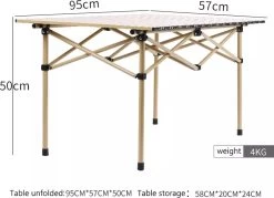 Buxibo - Lichtgewicht Vouwbare Campingtafel - Inklapbaar - Vis/Tuin/Picknick Tafel - Kamperen - Met Opberghoes - Aluminium - Grijs 14 Buxibo - Lichtgewicht Vouwbare Campingtafel - Inklapbaar - Vis/Tuin/Picknick Tafel - Kamperen - Met Opberghoes - Aluminium - Grijs -Buiten Kamperen 1200x869