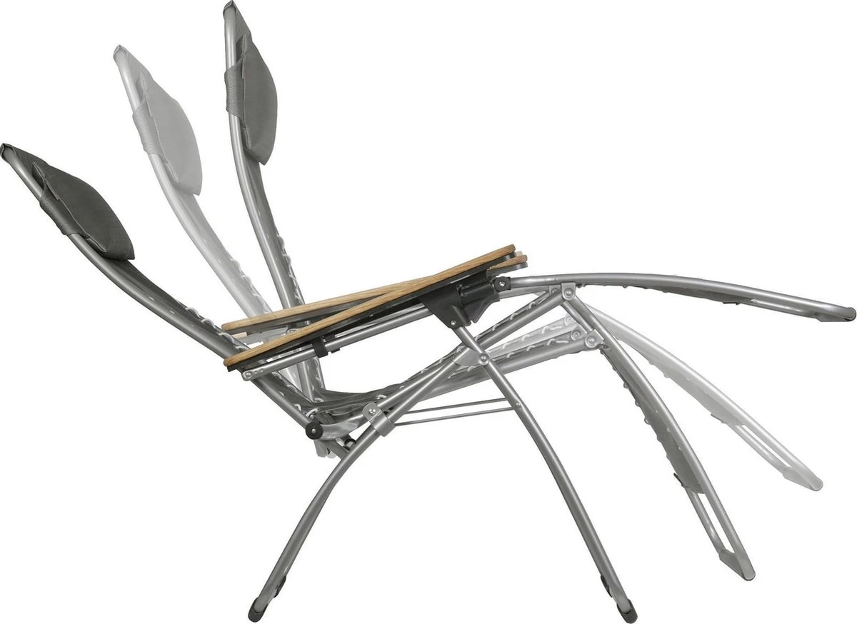 Lafuma RSX XL Clip Air Comfort - Relaxstoel - Verstelbaar - Inklapbaar - Zero Gravity - Acier 4 Lafuma RSX XL Clip Air Comfort - Relaxstoel - Verstelbaar - Inklapbaar - Zero Gravity - Acier - Afbeelding 2