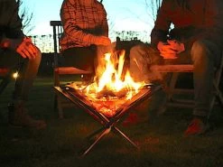 Firekorf + Grill + Spit : Opvouwbare Vuurkorf / Vuurschaal Met Rooster En Spit - Draagbare BBQ - Opbergtas - Kampeer Grill - Kookset -Buiten Kamperen 1200x900 43