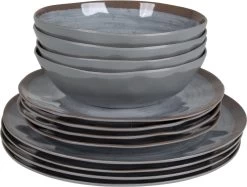 Bo-Camp Servies - Halo - 12-delig - Grijs -Buiten Kamperen 1200x910 5