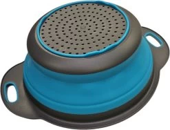 Merkloos Inklapbare Vergiet - Opvouwbaar - Groot - Blauw - Siliconen -Buiten Kamperen 1200x912