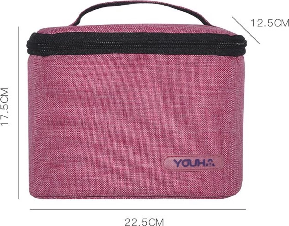 Youha® Koeltas Met Koelelement - Babymelk Koelen - Moderne Moedermelk Tas - Babymelk Koud Houden - Handig Draadbaar - Kleur: Roze/Paars 4 Youha® Koeltas Met Koelelement - Babymelk Koelen - Moderne Moedermelk Tas - Babymelk Koud Houden - Handig Draadbaar - Kleur: Roze/Paars - Afbeelding 2