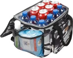 Packaway 4 Laags Geïsoleerde Koeltas - Lunchtas 15 Liter - Camouflage Grijs -Buiten Kamperen 1200x952