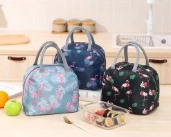 Koeltas - Lunchtas - Volwassenen En Kinderen - Compact & Handig: Zomer - Picknick -School - Lunch - Werk - Zwart Flamingo -Buiten Kamperen 1200x963 3