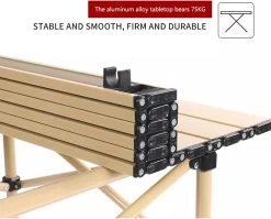 Buxibo - Lichtgewicht Vouwbare Campingtafel - Inklapbaar - Vis/Tuin/Picknick Tafel - Kamperen - Met Opberghoes - Aluminium - Grijs 13 Buxibo - Lichtgewicht Vouwbare Campingtafel - Inklapbaar - Vis/Tuin/Picknick Tafel - Kamperen - Met Opberghoes - Aluminium - Grijs -Buiten Kamperen 1200x967