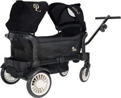 Deryan Luxe Sandy Bolderkar - Duo Buggy - Tandem Buggy - Opvouwbaar - Inklapbare Bolderwagen - Duo Kinderwagen - Zwart -Buiten Kamperen 1200x976 1