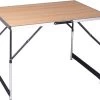 Kamyra® Campingtafel Inklapbaar - Kampeertafel, Partytafel - Opvouwbaar, Lichtgewicht & In Hoogte Verstelbaar - Aluminium/Hout -Buiten Kamperen 1200x995 1