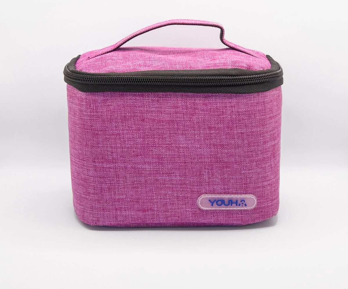 Youha® Koeltas Met Koelelement - Babymelk Koelen - Moderne Moedermelk Tas - Babymelk Koud Houden - Handig Draadbaar - Kleur: Roze/Paars 8 Youha® Koeltas Met Koelelement - Babymelk Koelen - Moderne Moedermelk Tas - Babymelk Koud Houden - Handig Draadbaar - Kleur: Roze/Paars - Afbeelding 6