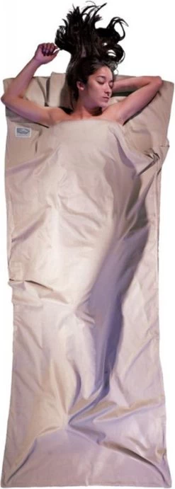 Cocoon Binnenslaapzak Mamo Travelsheet 220 X 88 Cm Katoen Wit -Buiten Kamperen 429x1200