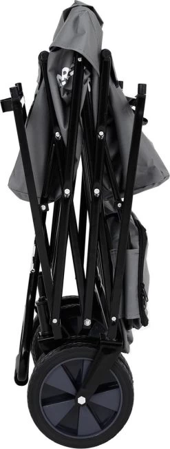 AREBOS Handwagen Vouwbare Dak Handwagen Vouwbare Trolley Uitrustingswagen Grijs -Buiten Kamperen 454x1200 1