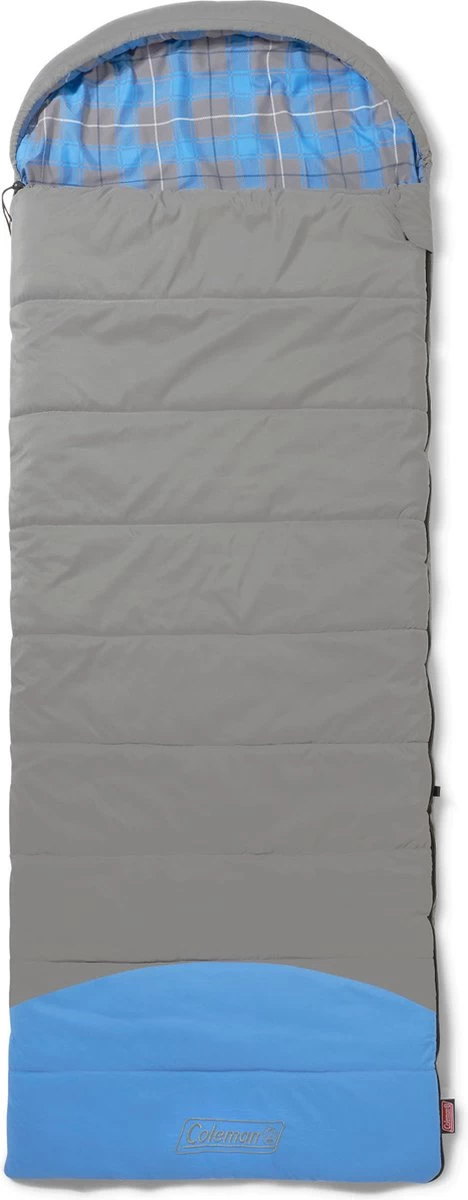 Coleman Basalt Single Slaapzak - 225 X 80 Cm - Grijs/blauw - Extra Lang 4 Coleman Basalt Single Slaapzak - 225 X 80 Cm - Grijs/blauw - Extra Lang - Afbeelding 2