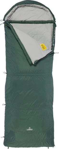 NOMAD® Triple-S Premium Plus Slaapzak (Links) | 220x80cm Groen | Lichtgewicht & Kwalitatief | Slaapzak | Incl Hoes -Buiten Kamperen 477x1200