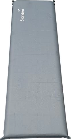 Skandika Easy Single Zelfopblaasbaar Slaapmat – Slaapmat – Slaapmat Zelfopblazend – Logeerbed – Polyester, PVC - Premium Zelfopblazend Luchtbed, Antislip-materiaal, Ideaal Voor Camping – Outdoor, Camping – Kamperen – 196 X 60 X 10 Cm – 3.2kg - Grijs -Buiten Kamperen 613x1200