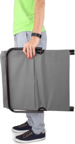 Strandmat Opvouwbaar Met Schouderband - Strandstoel Grijs 145x47x52 -Buiten Kamperen 624x1200