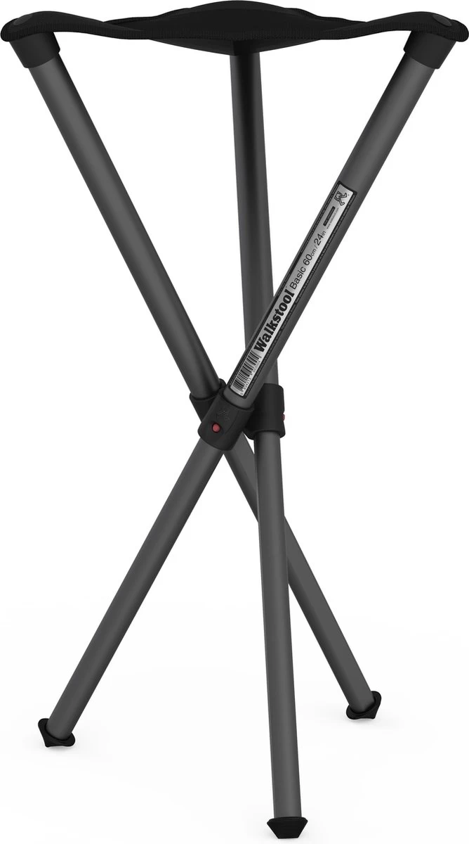 Walkstool - 3-Poots Krukje - Basic 60cm - Verstelbaar - Antraciet 3 Walkstool - 3-Poots Krukje - Basic 60cm - Verstelbaar - Antraciet