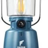 Favour L0818 Retro Camping Lamp Oplaadbaar LED, 320 Lumen, IP64 Waterdicht, Draagbare Kampeerlamp, Tentlamp, Acculamp, Traploos Dimbare Lamp Incl. Kaarslicht-modus, Blauw -Buiten Kamperen 694x1200