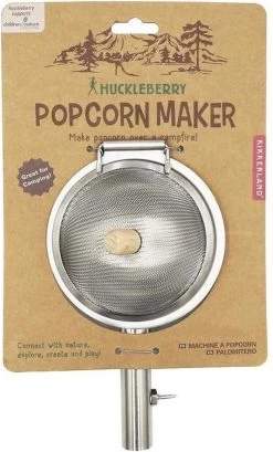 Kikkerland Huckleberry Popcorn Maker - Maak Je Eigen Popcorn - Popcornpan - Kampvuur - Buitenspeelgoed - Buitenspelen - Kamperen -Buiten Kamperen 725x1200